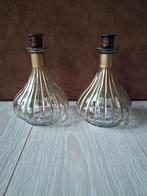 set van 2 kandelaars gold voor dinerkaarsen, Huis en Inrichting, Overige materialen, Overige kleuren, Noekies.com, Zo goed als nieuw