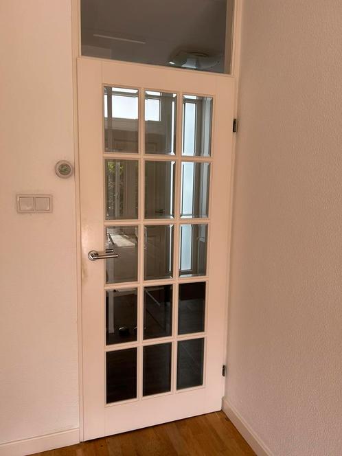 Binnendeur - glas, Doe-het-zelf en Verbouw, Deuren en Horren, Zo goed als nieuw, Binnendeur, 200 tot 215 cm, 80 tot 100 cm, Glas