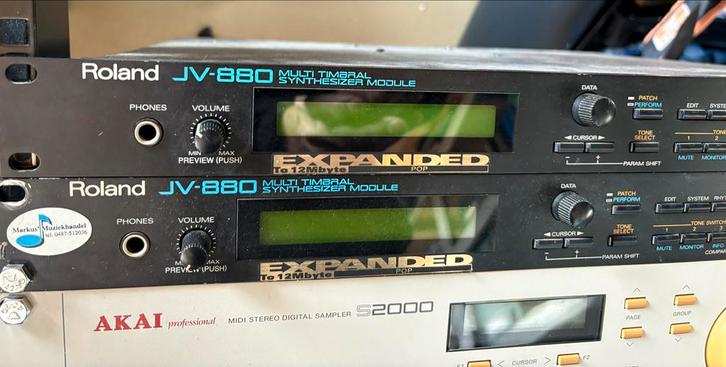 Roland JV-880 Sound Module - Klassieker!, Muziek en Instrumenten, Soundmodules, Gebruikt, Roland, Ophalen of Verzenden