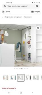 Smästad hoogslaper met bureau (Ikea), Huis en Inrichting, 90 cm, Gebruikt, Ophalen of Verzenden, Hoogslaper