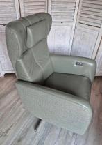 Prominent luxe Sorisso relaxstoel sta-op salie groen zgan, Minder dan 75 cm, 50 tot 75 cm, Ophalen, Stof