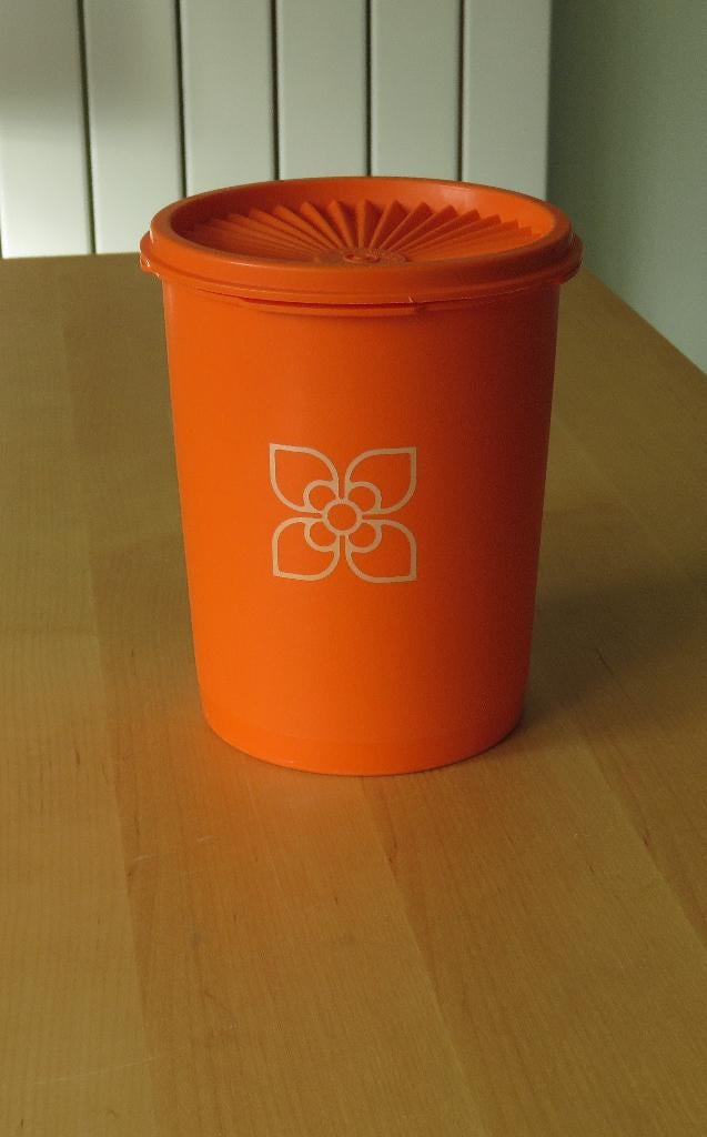Tupperware Voorraadbus Oranje Bus Trommel - Retro, Ophalen, Gebruikt, Oranje, Bus of Trommel