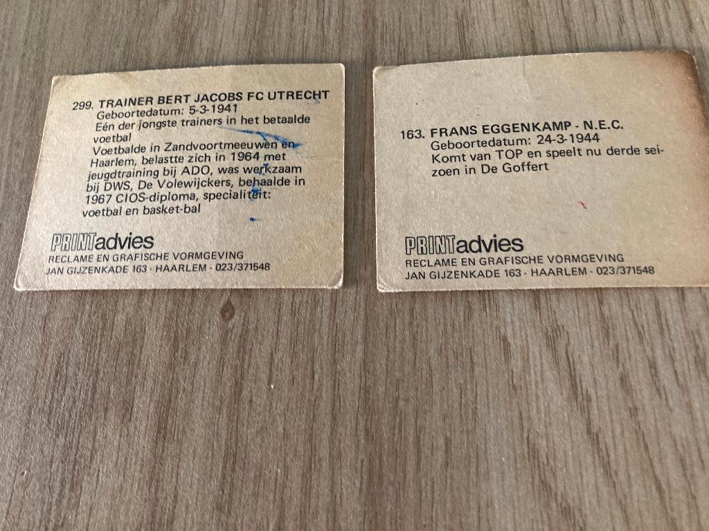 2 kaarten Montygum oud, Ophalen of Verzenden, Gebruikt, Buitenlandse clubs, Poster, Plaatje of Sticker