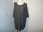 Sandro zachte gebreide jurk tuniek zilveren lovertjes 3/40, Maat 38/40 (M), Verzenden, Sandro, Grijs