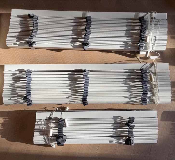 Veneta - Houten Jaloezieën - Verschillende Maten, Huis en Inrichting, Stoffering | Gordijnen en Lamellen, Gebruikt, Minder dan 100 cm