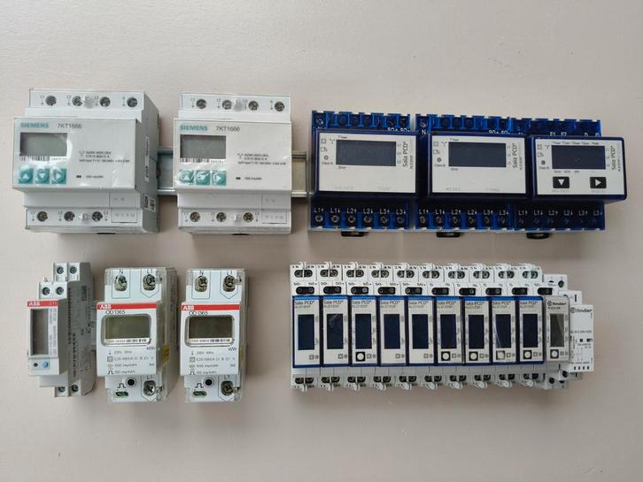 Diverse kWh meters / MID meters van Siemens, ABB en Saia, Hobby en Vrije tijd, Elektronica-componenten, Gebruikt, Verzenden