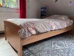 Eenpersoonsbed 90x200, Huis en Inrichting, Ophalen, 90 cm, Eenpersoons, Bruin