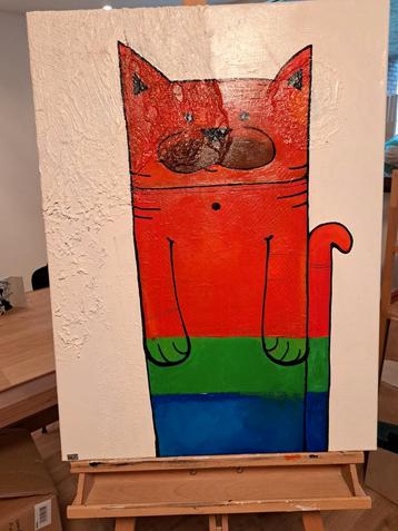 Mendy bij de Ley. 80x 60 cm. Schilderij. beschikbaar voor biedingen