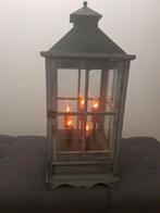 Lantaren met licht, Huis en Inrichting, Ophalen of Verzenden, Zo goed als nieuw, Overige materialen, Minder dan 25 cm