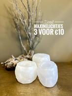 Set van 3 Himalaya zout waxinelichtjes, Ophalen of Verzenden, Mineraal