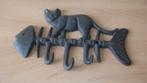 Gietijzer keukenrekje / kapstokje met poes, Ophalen of Verzenden, Metaal, Wandkapstok, Minder dan 100 cm