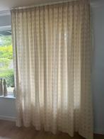 Ecru overgordijnen en vitrages/glasgordijnen, Huis en Inrichting, Stoffering | Gordijnen en Lamellen, Ophalen, Gebruikt, 200 cm of meer