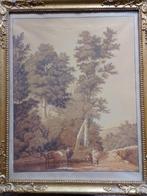 Joseph Augustus Knip  1777 - 1847  Landschap in sepia, Antiek en Kunst, Kunst | Schilderijen | Klassiek, Verzenden