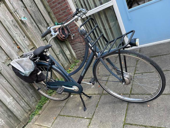 Batavus CNCTD transport/scholierfiets  28”55cm 3V - Tas ., Fietsen en Brommers, Fietsen | Dames | Omafietsen, Gebruikt, 53 tot 56 cm