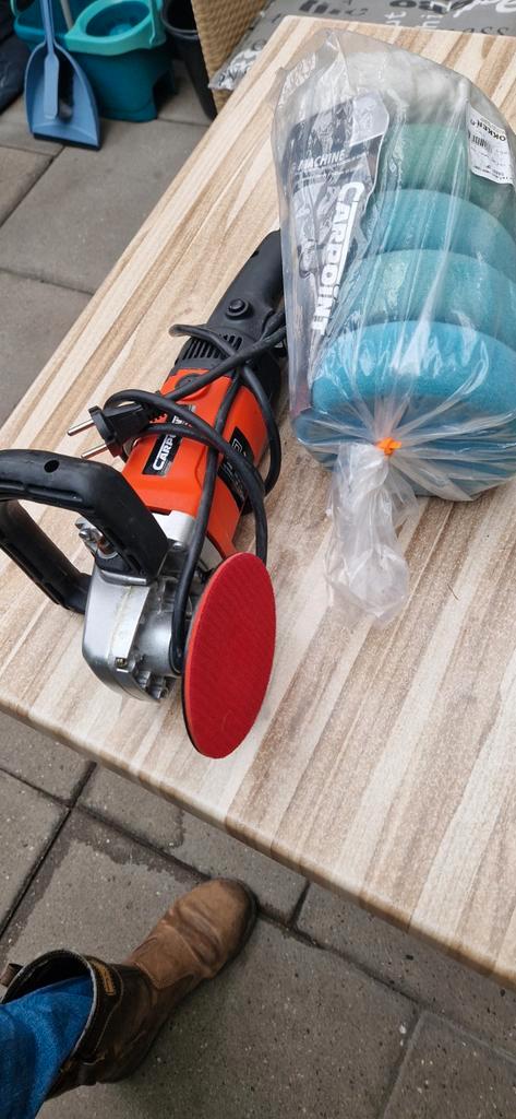 Carpoint Polijstmachine + accessoires - Zo goed als nieuw, Auto diversen, Autogereedschap, Zo goed als nieuw, Ophalen of Verzenden