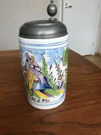 Bierpul met tinnen deksel, Antiek en Kunst, Ophalen of Verzenden