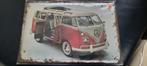 VW T1 Samba Decoratie Bord - Metalen Transporter, Huis en Inrichting, Woonaccessoires | Wanddecoraties, Ophalen of Verzenden, Nieuw