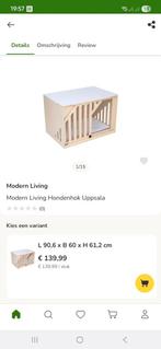 Modern living hok Uppsala (bench), Dieren en Toebehoren, Hondenhokken, Ophalen, Minder dan 65 cm, 75 tot 110 cm, Nieuw
