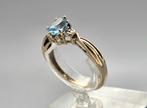 Gouden Vintage ring edelsteen topaas en diamant. 2025/833., Blauw, ., Ophalen of Verzenden, Zo goed als nieuw