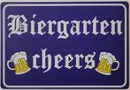 Biergarten Cheers bier reclamebord van metaal wandbord deco, Info@deconoord.nl, Deco Noord, Nieuw, Ophalen of Verzenden