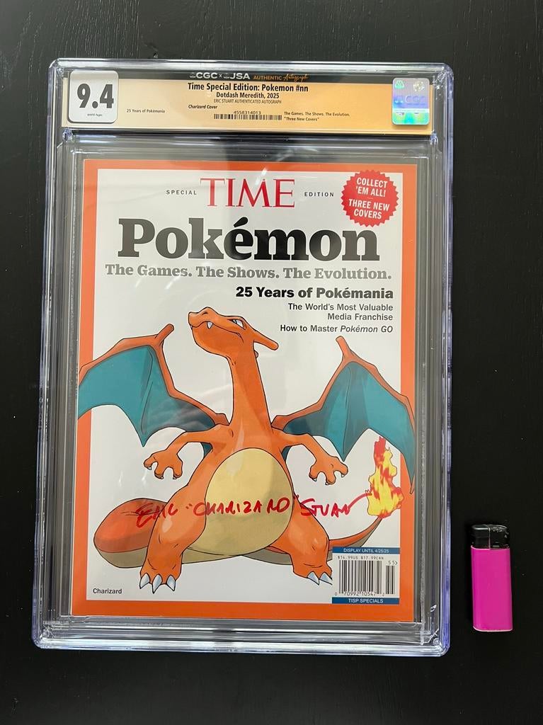 Pokemon Time magazine CGC 9.4 Eric Stuart, Hobby en Vrije tijd, Verzamelkaartspellen | Pokémon, Ophalen of Verzenden, Nieuw