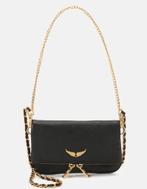 Zadig en Voltaire Rock Nano Clutch Zwart / Goud Zadig Tas ., Ophalen of Verzenden, Nieuw, Zwart, Schoudertasje