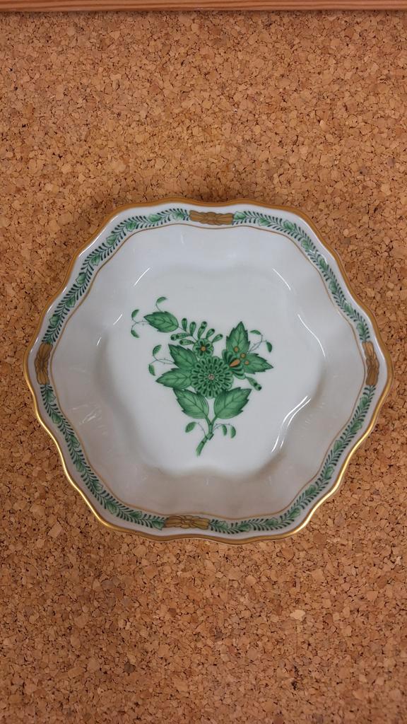Herend porselein 4 items groen, Antiek en Kunst, Antiek | Porselein, Ophalen of Verzenden
