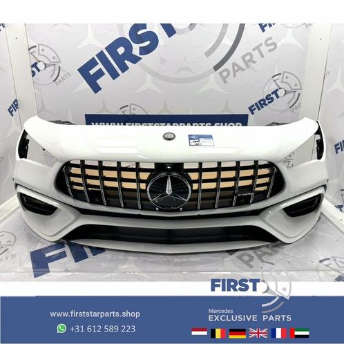 W118 C118 X118 CLA45 AMG VOORBUMPER ZWART  WIT GRIJS COMPLEE, Auto-onderdelen, Carrosserie en Plaatwerk, Bumper, Mercedes-Benz