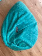 Zitzak Sitting Point Fluffy L - Turquoise, Huis en Inrichting, Zitzakken, Ophalen of Verzenden, Zo goed als nieuw, Blauw, Zitzak