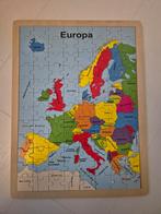 Houten puzzel Europa, Ophalen of Verzenden, 10 tot 50 stukjes, Zo goed als nieuw