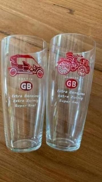 Oude glazen : 2 x Austin GB en Daimler GB beschikbaar voor biedingen