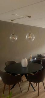 Hanglampen glazen bollen, Ophalen of Verzenden, Zo goed als nieuw, Glas, Minder dan 50 cm