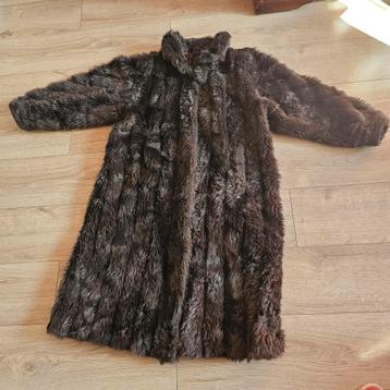 Vintage Lange Faux Fur Bontjas Maat 40 beschikbaar voor biedingen