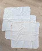 3x molton doek ledikant / baby wiegje, Kinderen en Baby's, Gebruikt, Jongetje of Meisje, Wit, Overige typen