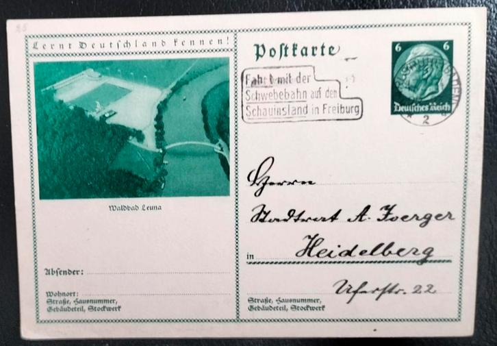 Duitse Rijk Postkarte P221/047 Gelopen., Postzegels en Munten, Brieven en Enveloppen | Buitenland, Briefkaart, Verzenden