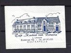 1987 Westkapelle cafe KASTEEL van BATRAVIA, Verzamelen, Suikerzakjes, Ophalen of Verzenden, Nederland