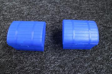 2x BLAUWE SCHATKISTJES beschikbaar voor biedingen