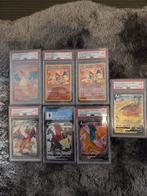 Zeldzame Charizard Kaarten Collectie - PSA/CGC Gegradeerd, Ophalen, Zo goed als nieuw, Meerdere kaarten, Foil