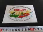 sticker Politie Gemeente Amsterdam Verkeersdienst ONGELUK *, Ophalen, Zo goed als nieuw, Bedrijf of Vereniging