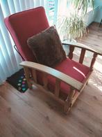 Grote antieke houten fauteuil, Huis en Inrichting, Fauteuils, Ophalen, Zo goed als nieuw, Hout