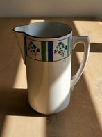 Vintage keramische kan met bloemmotief, Ophalen of Verzenden