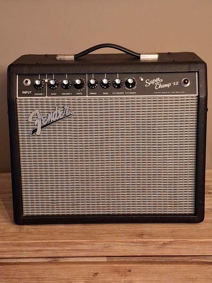 Fender Super Champ X2 Buizenversterker, Muziek en Instrumenten, Versterkers | Bas en Gitaar, Gebruikt, Gitaar, Minder dan 50 watt