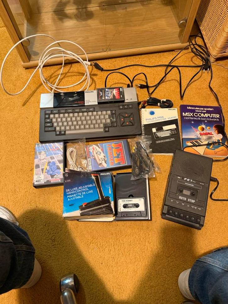 Philips MSX VG8020 Compleet met Spellen en Accessoires, Computers en Software, Vintage Computers, Ophalen of Verzenden