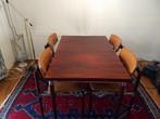 Vintage palissander eethoek, Huis en Inrichting, Complete eetkamers, 4 tot 6 stoelen, Retro / modern, Gebruikt, Ophalen