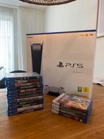 Sony Playstion Ps5  (7 maand oud) + 18 spellen, Ophalen of Verzenden, Playstation 5, Zo goed als nieuw