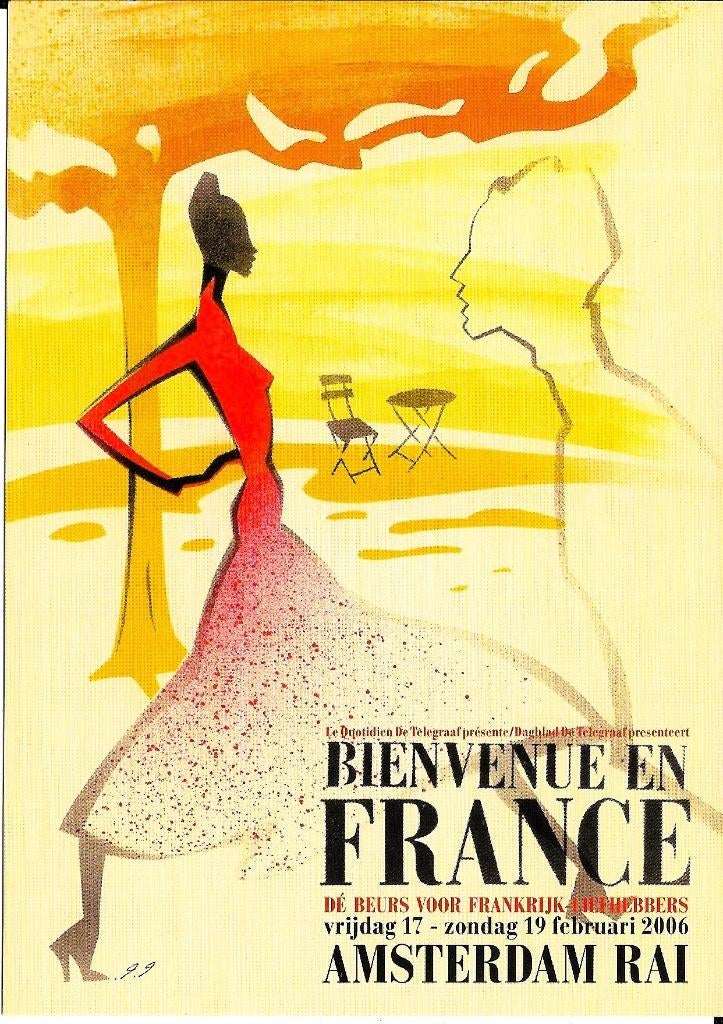Ansichtkaart	Amsterdam	RAI	Bienvenue en France, Verzenden, 1980 tot heden, Ongelopen, Noord-Holland