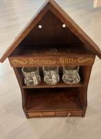 Schnapps Hütte met 6 onderzetters, Ophalen of Verzenden, Zo goed als nieuw