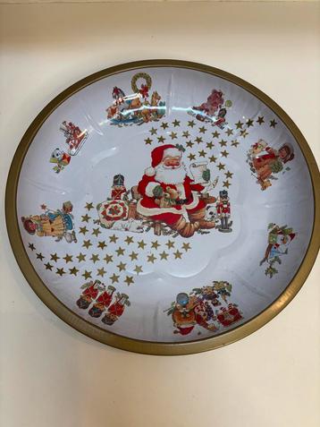 Vintage Metalen Kerst Schaal - West Germany beschikbaar voor biedingen