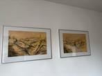 Schilderijen van duinen - Set van 2, Ophalen