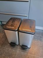 Curver Prullenbakken - 2 stuks, Ophalen, Kunststof, Gebruikt, Met pedaal